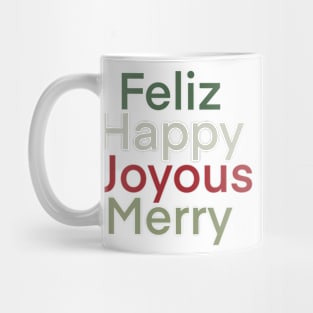 Holiday Greetings - red and green Mug